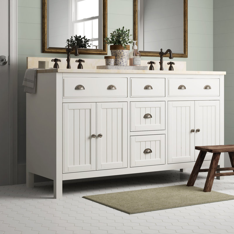 Birch Lane™ Hamilton 60" Double Bathroom Vanity Base Only Wayfair